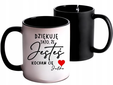 MAGICZNY KUBEK CZARNY DLA TATY Z WŁASNYM ZDJĘCIEM I NADRUKIEM MAGICZNY KUBEK CZARNY DLA TATY Z WŁASNYM ZDJĘCIEM I NADRUKIEM