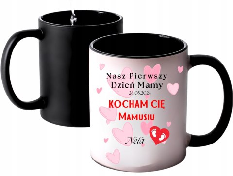 MAGICZNY KUBEK CZARNY DLA MAMY Z WŁASNYM ZDJĘCIEM I NADRUKIEM MAGICZNY KUBEK CZARNY DLA MAMY Z WŁASNYM ZDJĘCIEM I NADRUKIEM