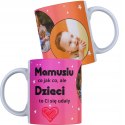 MAGICZNY KUBEK CZARNY DLA MAMY Z WŁASNYM ZDJĘCIEM I NADRUKIEM