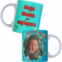 MAGICZNY KUBEK CZARNY DLA MAMY Z WŁASNYM ZDJĘCIEM I NADRUKIEM