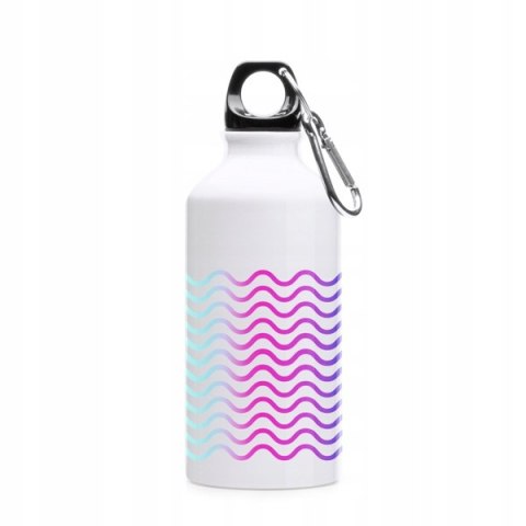 BIDON TURYSTYCZNY Z KARABIŃCZYKIEM BIAŁY DO SUBLIMACJI 400 ml BIDON TURYSTYCZNY Z KARABIŃCZYKIEM BIAŁY DO SUBLIMACJI 400 ml