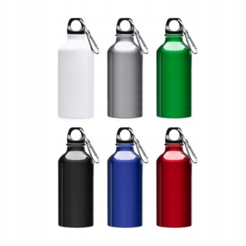 BIDON TURYSTYCZNY Z KARABIŃCZYKIEM BIAŁY DO SUBLIMACJI 400 ml BIDON TURYSTYCZNY Z KARABIŃCZYKIEM BIAŁY DO SUBLIMACJI 400 ml