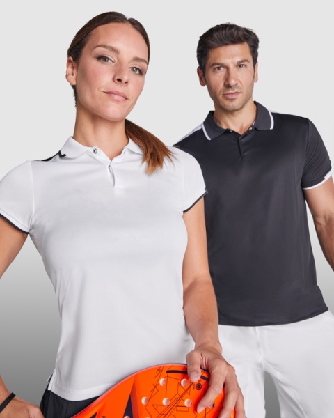 KOSZULKA SPORTOWA POLO CZARNA Z BIAŁYMI WSTAWKAMI KOSZULKA SPORTOWA POLO CZARNA Z BIAŁYMI WSTAWKAMI