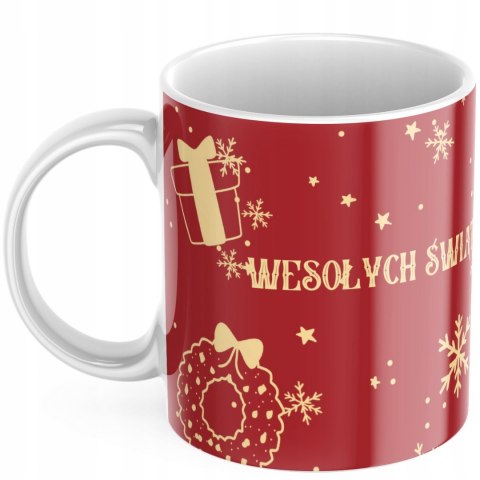 KUBEK ŚWIĄTECZNY Z LOGO FIRMY 330 ml KUBEK ŚWIĄTECZNY Z LOGO FIRMY 330 ml