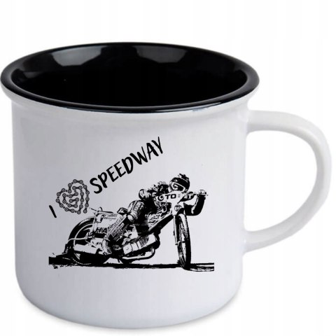 KUBEK ŻUŻLOWY RETRO DLA KIBICA ŻUŻLA "I LOVE SPEEDWAY" KUBEK ŻUŻLOWY RETRO DLA KIBICA ŻUŻLA "I LOVE SPEEDWAY"