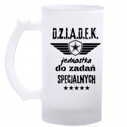 KUFEL SZRONIONY DLA DZIADKA Z TWOIM NADRUKIEM RÓŻNE WZORY 500 ml