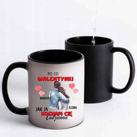 MAGICZNY KUBEK CZARNY Z WŁASNYM ZDJĘCIEM DLA ZAKOCHANYCH MAGICZNY KUBEK CZARNY Z WŁASNYM ZDJĘCIEM DLA ZAKOCHANYCH