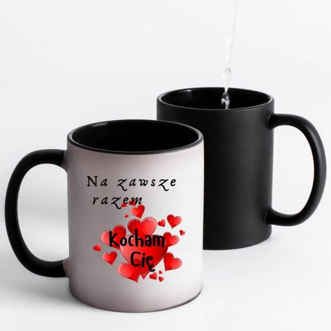 MAGICZNY KUBEK CZARNY Z WŁASNYM ZDJĘCIEM DLA ZAKOCHANYCH MAGICZNY KUBEK CZARNY Z WŁASNYM ZDJĘCIEM DLA ZAKOCHANYCH
