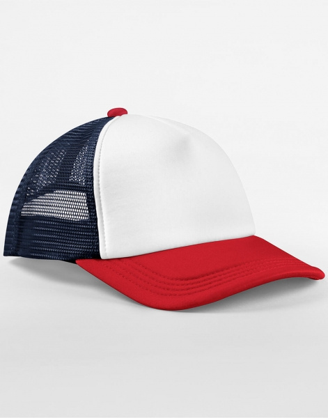 CZAPKA BEECHFIELD RETRO TRUCKER BIAŁO-NIEBIESKO-CZERWONA CZAPKA BEECHFIELD RETRO TRUCKER BIAŁO-NIEBIESKO-CZERWONA