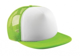 CZAPKA BEECHFIELD VINTAGE TRUCKER BIAŁO-LIMONKOWA