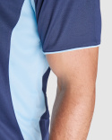 KOSZULKA SPORTOWA POLO NIEBIESKO-BIAŁA