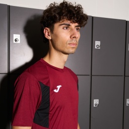 KOSZULKA JOMA WINNER III BORDOWA Z CZARNYM