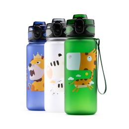 BIDON DLA DZIECKA MARLEN ŻÓŁTY Z DINOZAUREM 500 ML