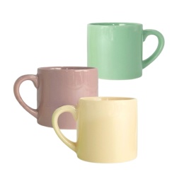 FILIŻANKA MINI DE LUX, RÓŻNE KOLORY, Z NADRUKIEM, Z LOGO 200 ml