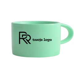 FILIŻANKA SISI, RÓŻNE KOLORY, Z NADRUKIEM, LOGO 200 ml