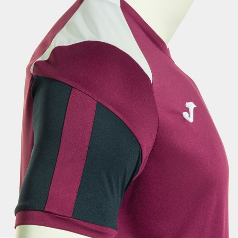 KOSZULKA JOMA DANUBIO IV BORDOWA Z GRANATOWYM