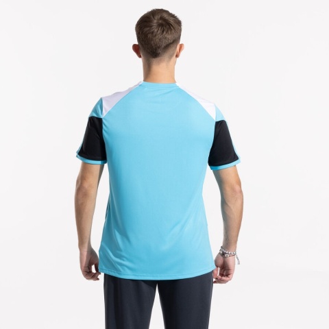 KOSZULKA JOMA DANUBIO IV TURKUSOWA Z CZARNYM