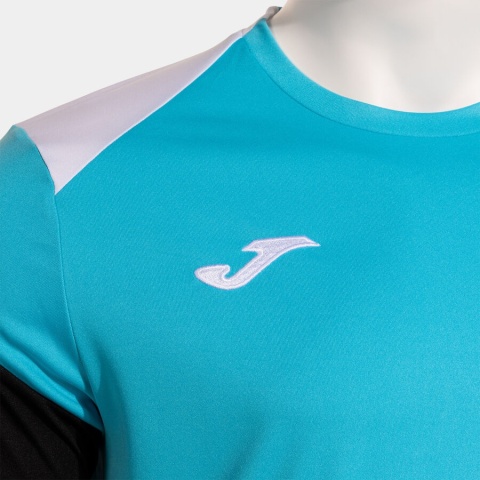 KOSZULKA JOMA DANUBIO IV TURKUSOWA Z CZARNYM