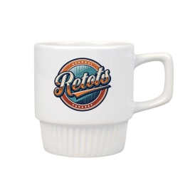 KUBEK KAWOWY CARO BIAŁY Z WŁASNYM NADRUKIEM LOGO 300 ml