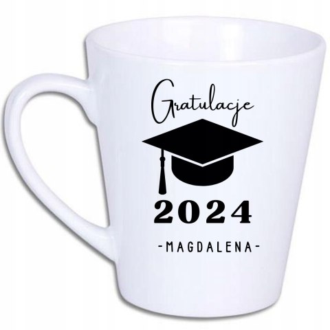 KUBEK LATTE Z KOLOROWYM WNĘTRZEM WŁASNYM NADRUKIEM 300 ml