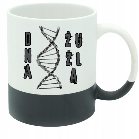 KUBEK MATOWY RING Z BROKATOWYM SPODEM RÓŻNE KOLORY 330 ml