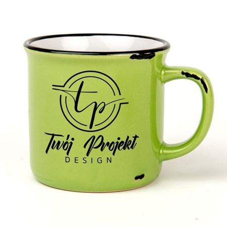 KUBEK VINTAGE RÓŻNE KOLORY Z WŁASNYM NADRUKIEM 280 ml