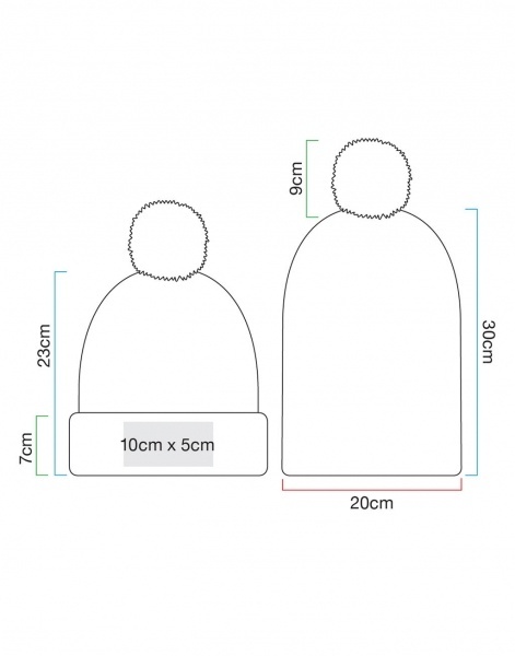 CZAPKA ZIMOWA BEECHFIELD SNOWSTAR Z POMPONEM CZERWONA