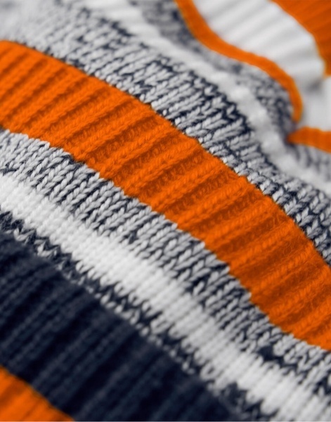 CZAPKA ZIMOWA BEECHFIELD MULTI-SPORT FAN Z POMPONEM POMARAŃCZOWA