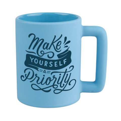 KUBEK MATOWY LEO Z NADRUKIEM, LOGO, RÓŻNE KOLORY 400 ml