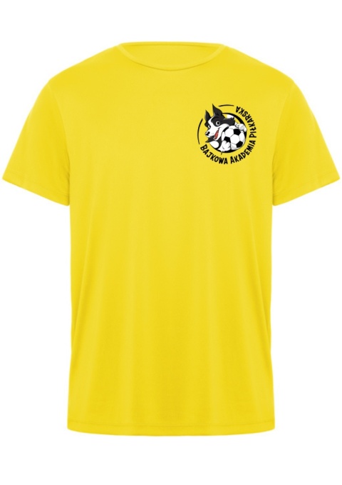 KOSZULKA SPORTOWA Z LOGO BAJKOWA AKADEMIA ŻÓŁTA