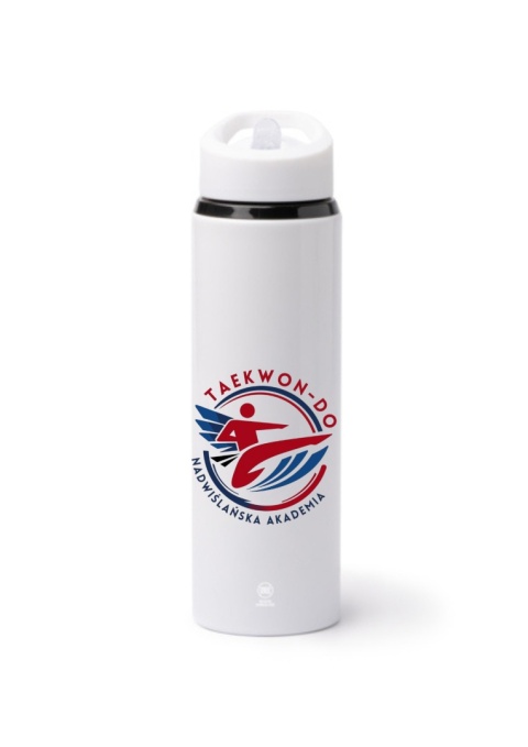 TERMOS TATLON 700 ML ZE SŁOMKĄ BIAŁY Z NADRUKIEM