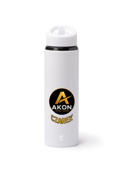 TERMOS TATLON 700 ML ZE SŁOMKĄ BIAŁY Z NADRUKIEM