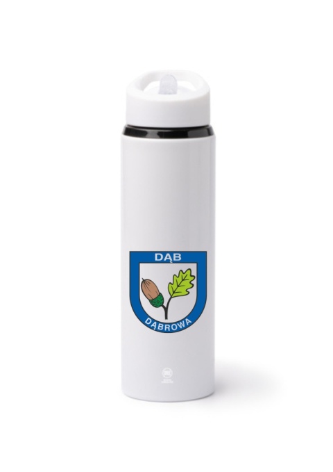 TERMOS TATLON 700 ML ZE SŁOMKĄ BIAŁY Z NADRUKIEM