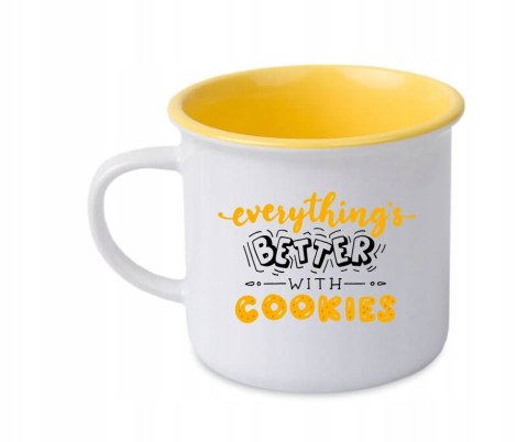 KUBEK RETRO Z TWOIM NADRUKIEM LOGO ŻÓŁTY 250 ml KUBEK RETRO Z TWOIM NADRUKIEM LOGO ŻÓŁTY 250 ml